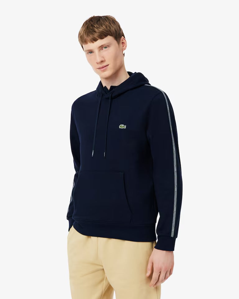 Buzo Lacoste Stripe Zipped Azul Oscuro