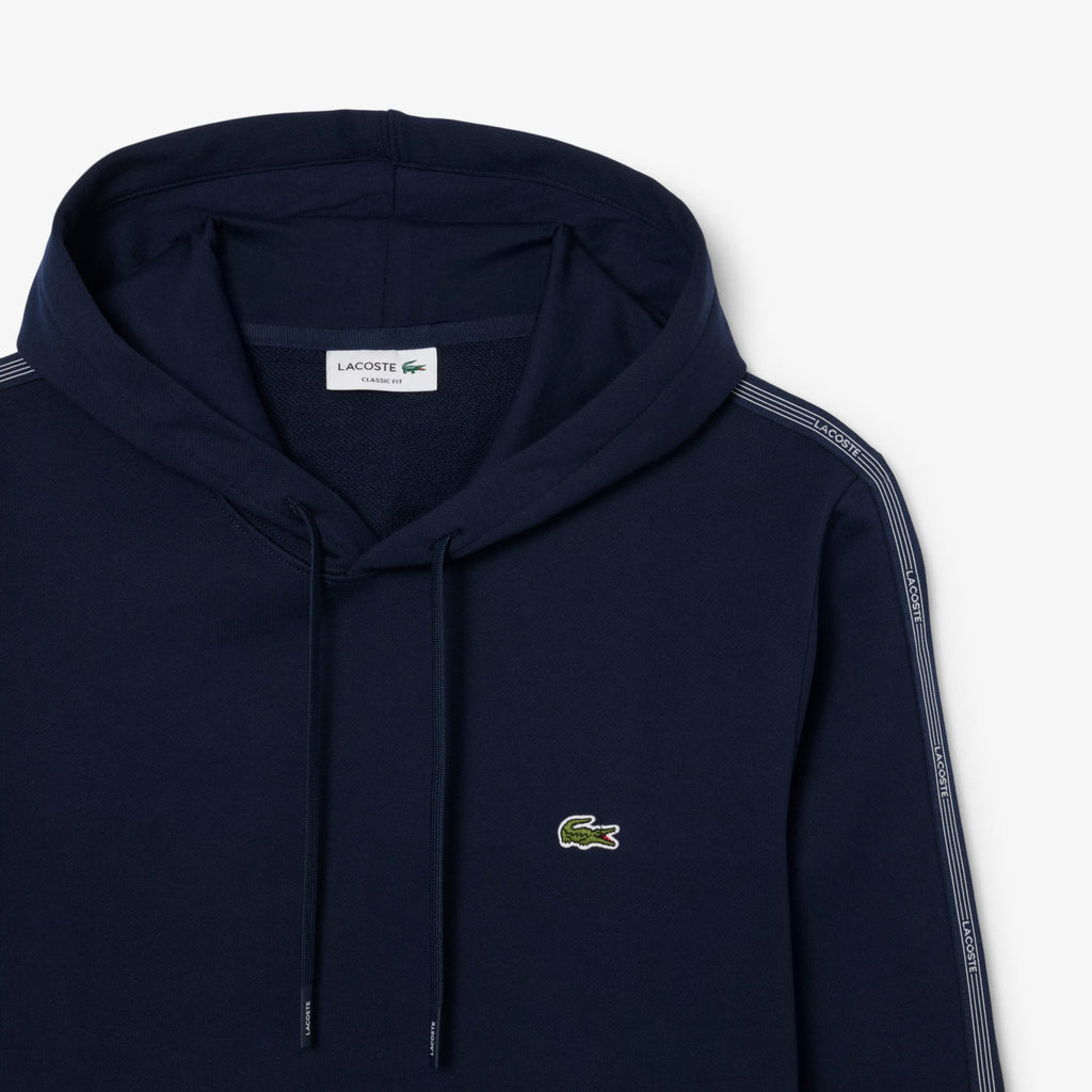 Buzo Lacoste Stripe Zipped Azul Oscuro