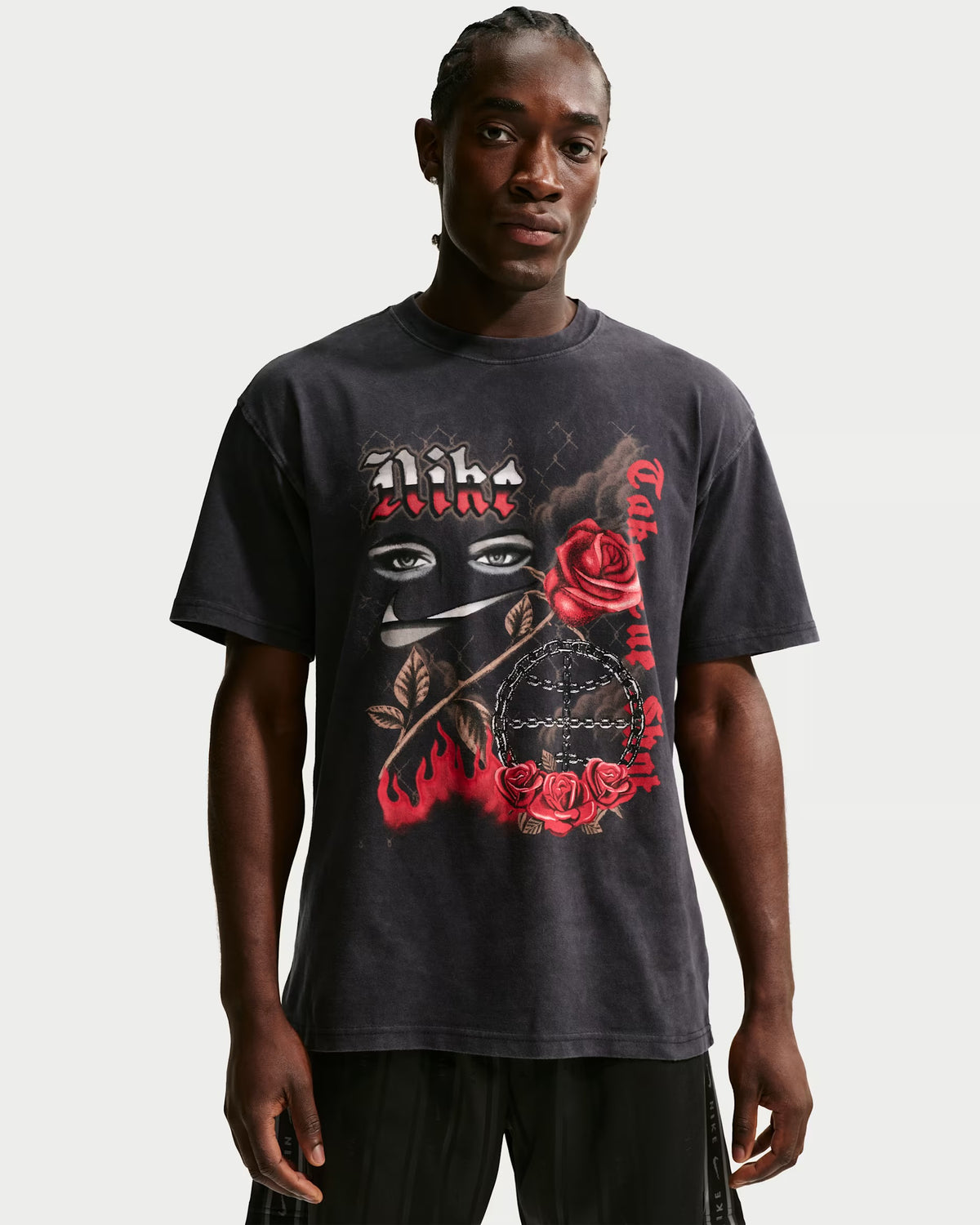 Remera Nike Flower Black