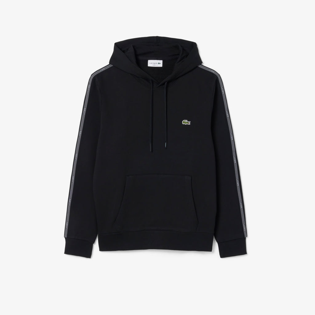 Buzo Lacoste Stripe Zipped Negro