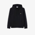 Buzo Lacoste Stripe Zipped Negro