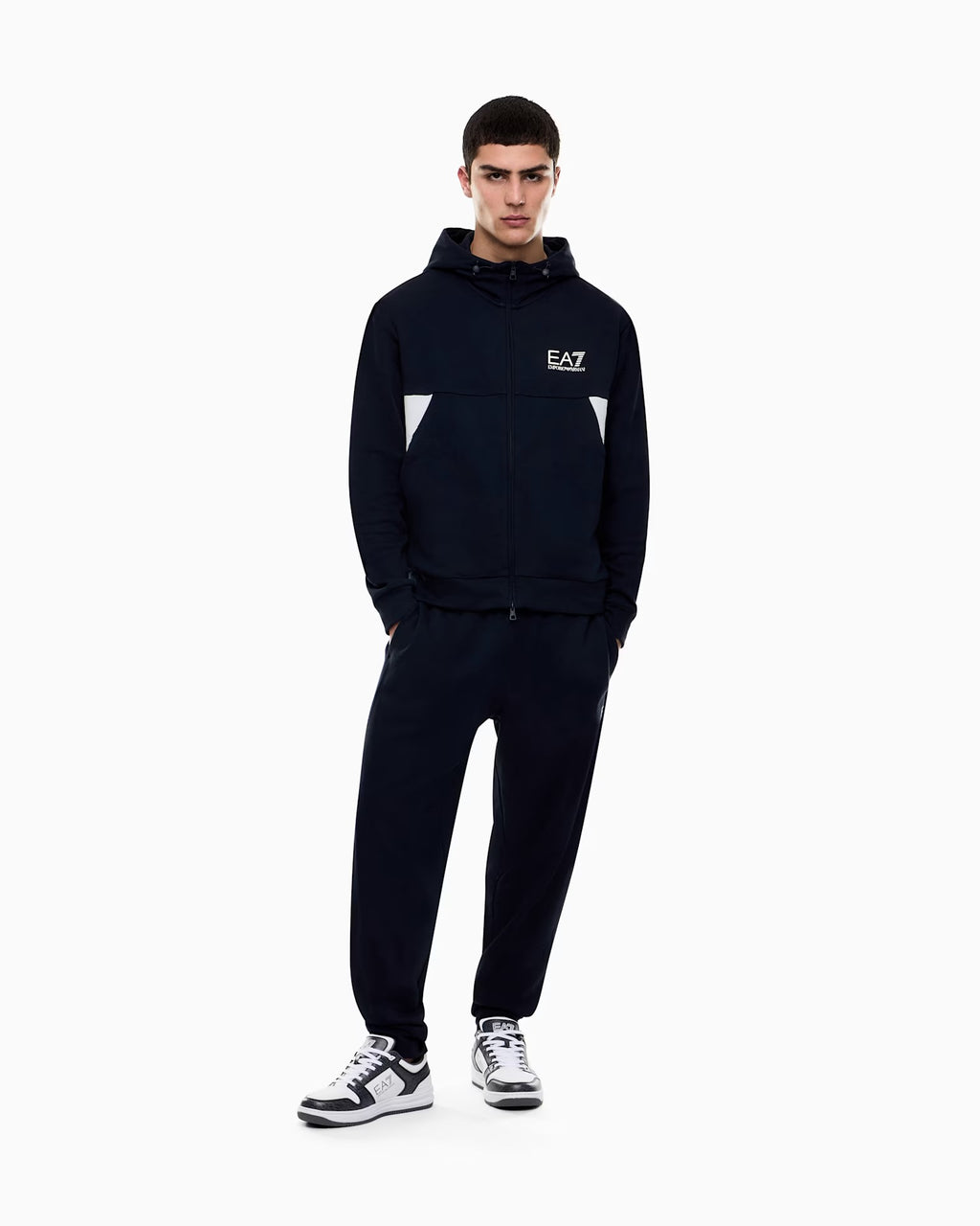 Conjunto Emporio Armani Tracksuit With Hood Azul