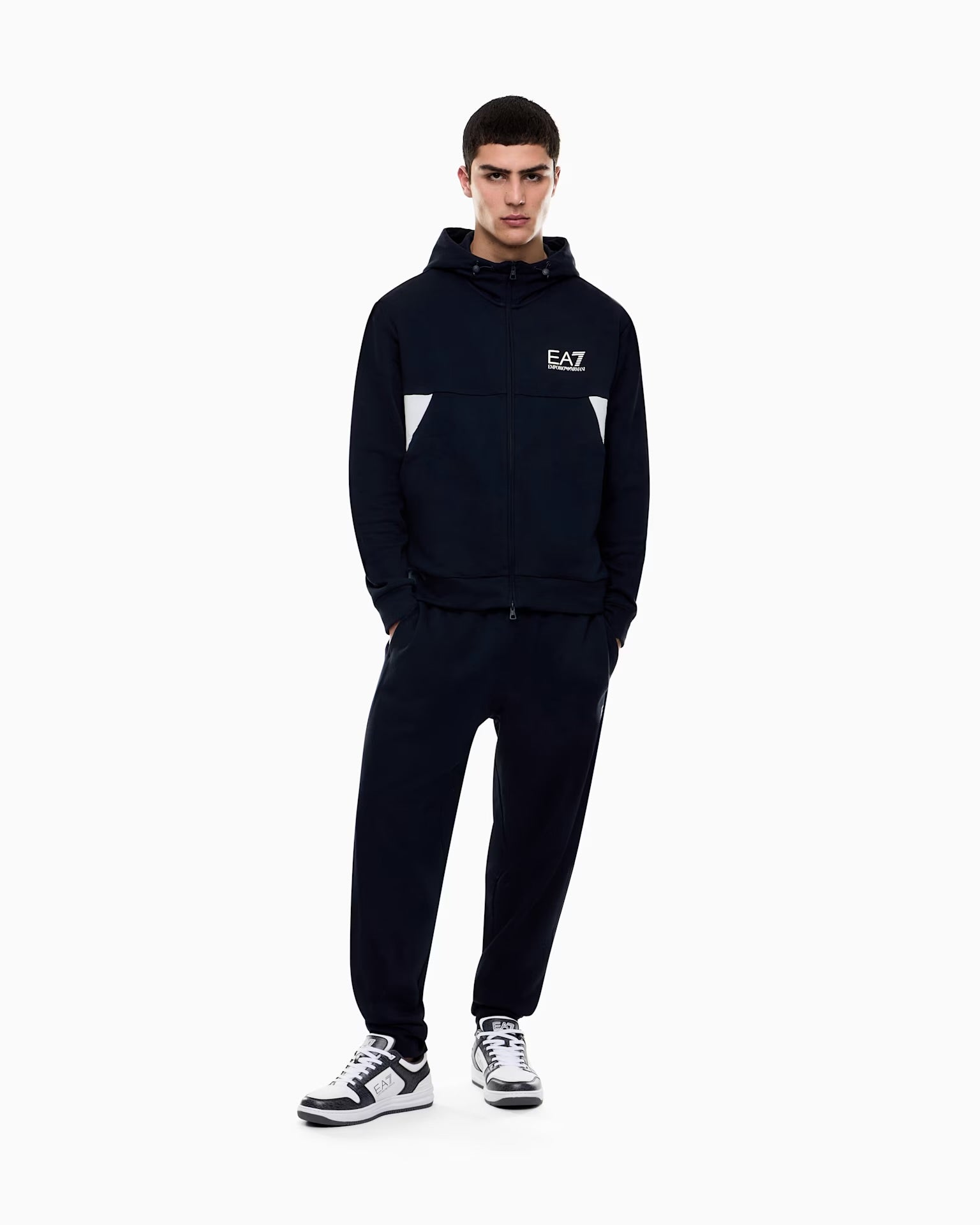 Conjunto Emporio Armani Tracksuit With Hood Azul