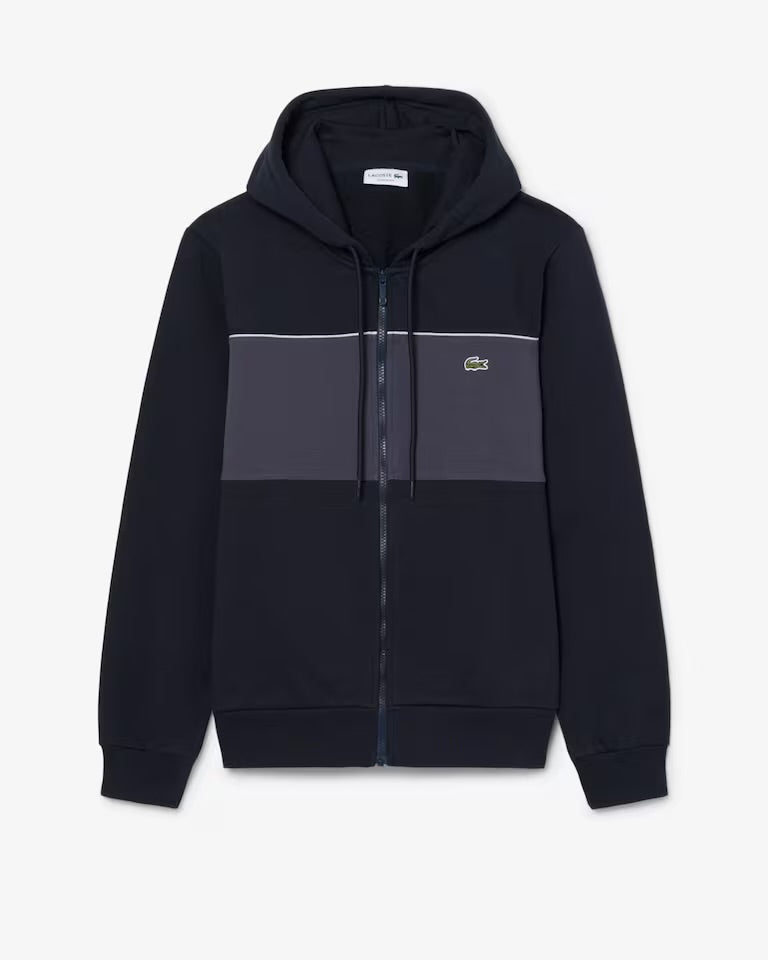 Campera Lacoste Colorblock Negra