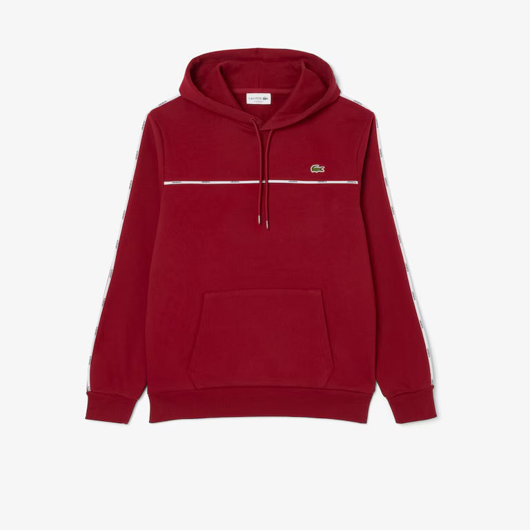 Buzo Lacoste Chest and Sleeves Rojo