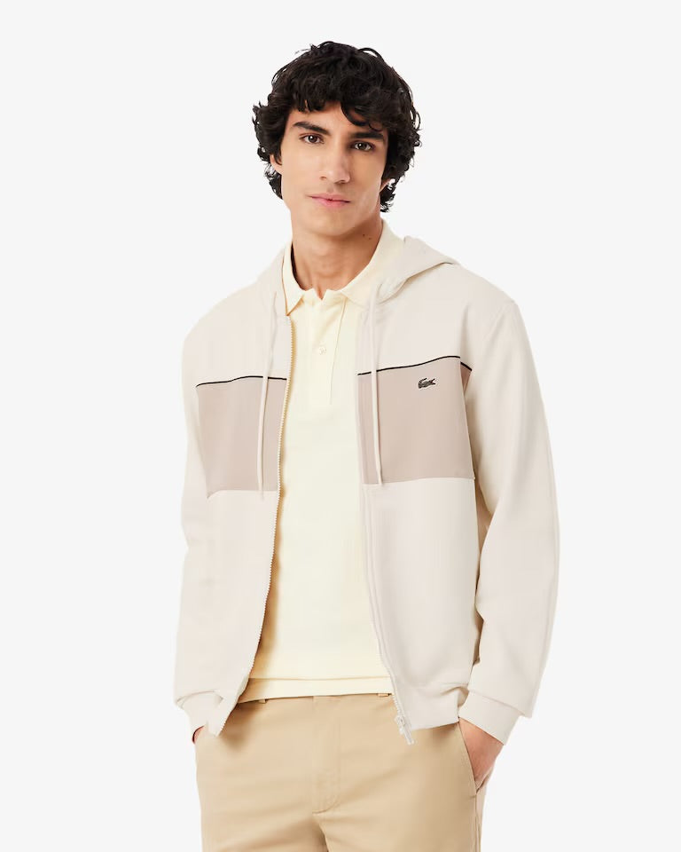 Campera Lacoste Colorblock Beige