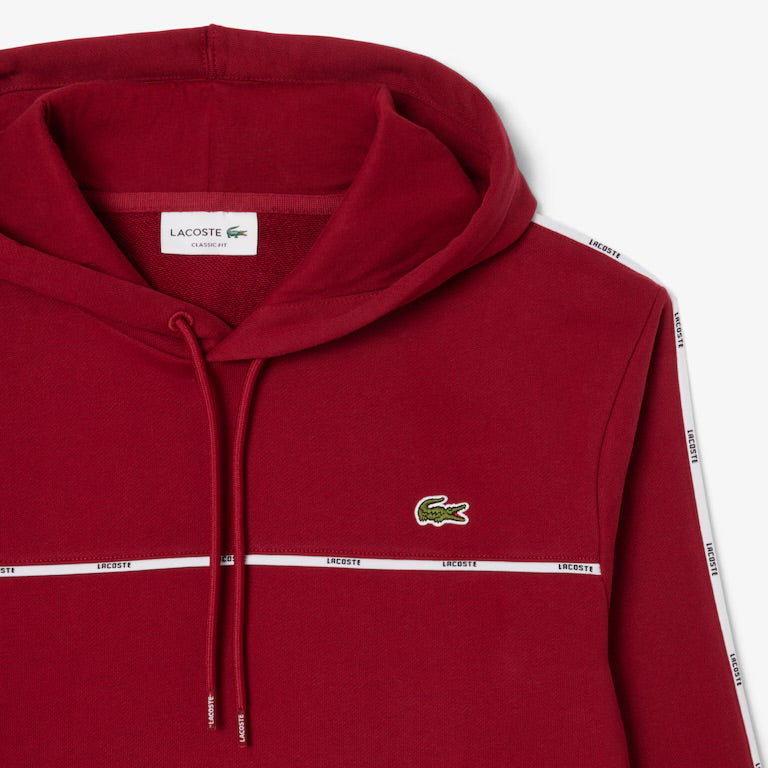 Buzo Lacoste Chest and Sleeves Rojo