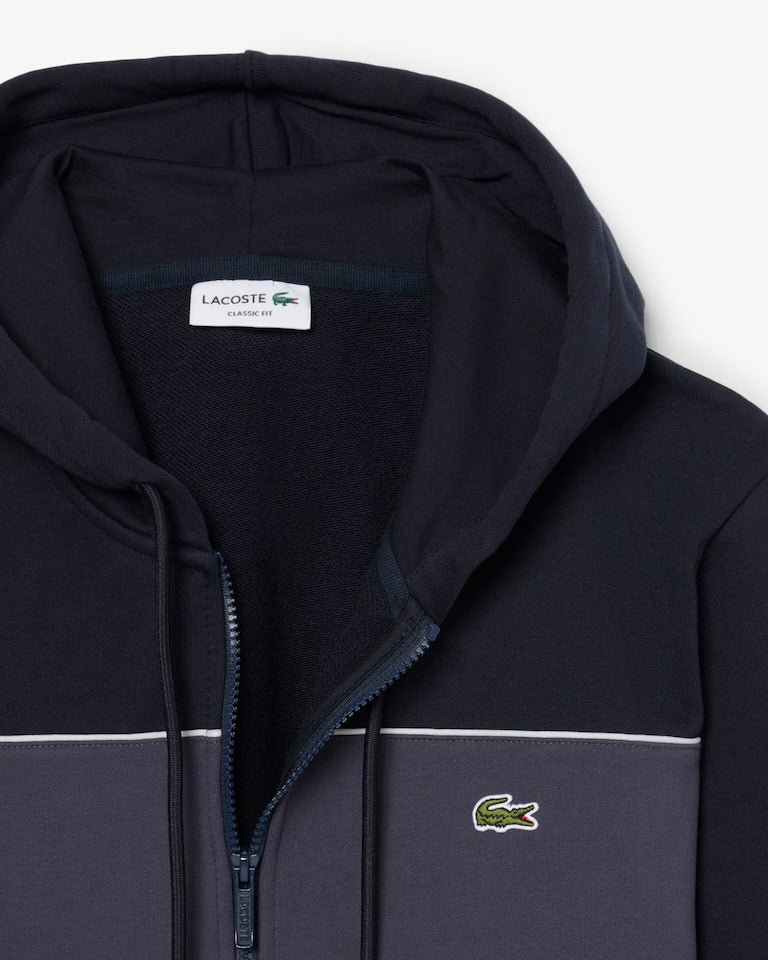 Campera Lacoste Colorblock Negra