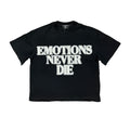 Remera Mixed Emotion Black ‘End’ Rhinestone