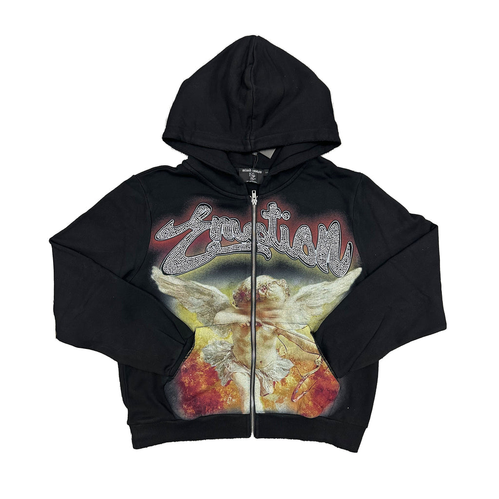 Campera Mixed Emotion Black “Rhinestone”