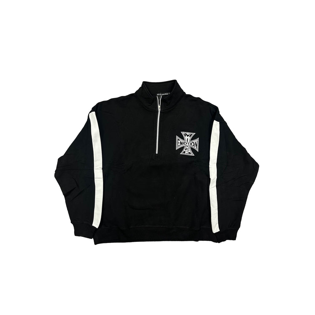 Campera Mixed Emotion Black Quarter Zip