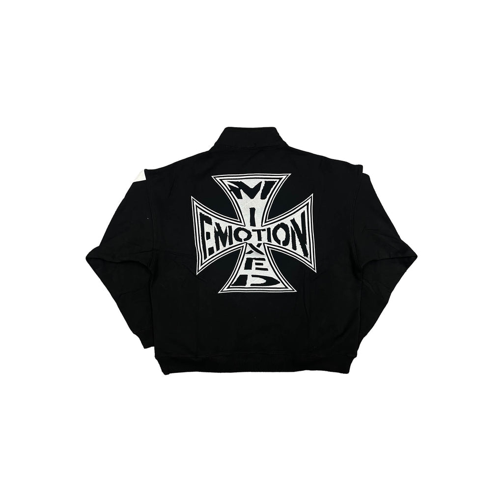 Campera Mixed Emotion Black Quarter Zip