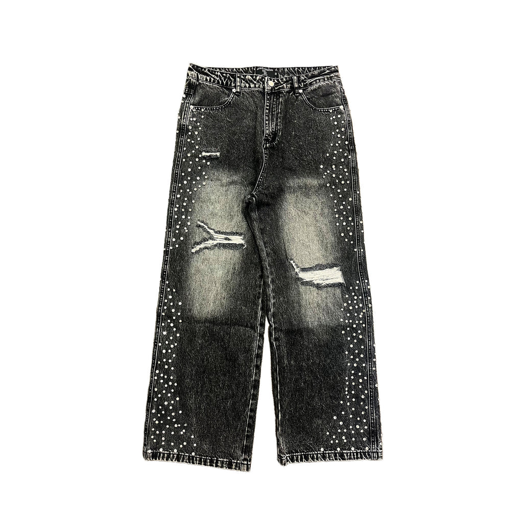 Jean Mixed Emotion Grey Stone Baggy