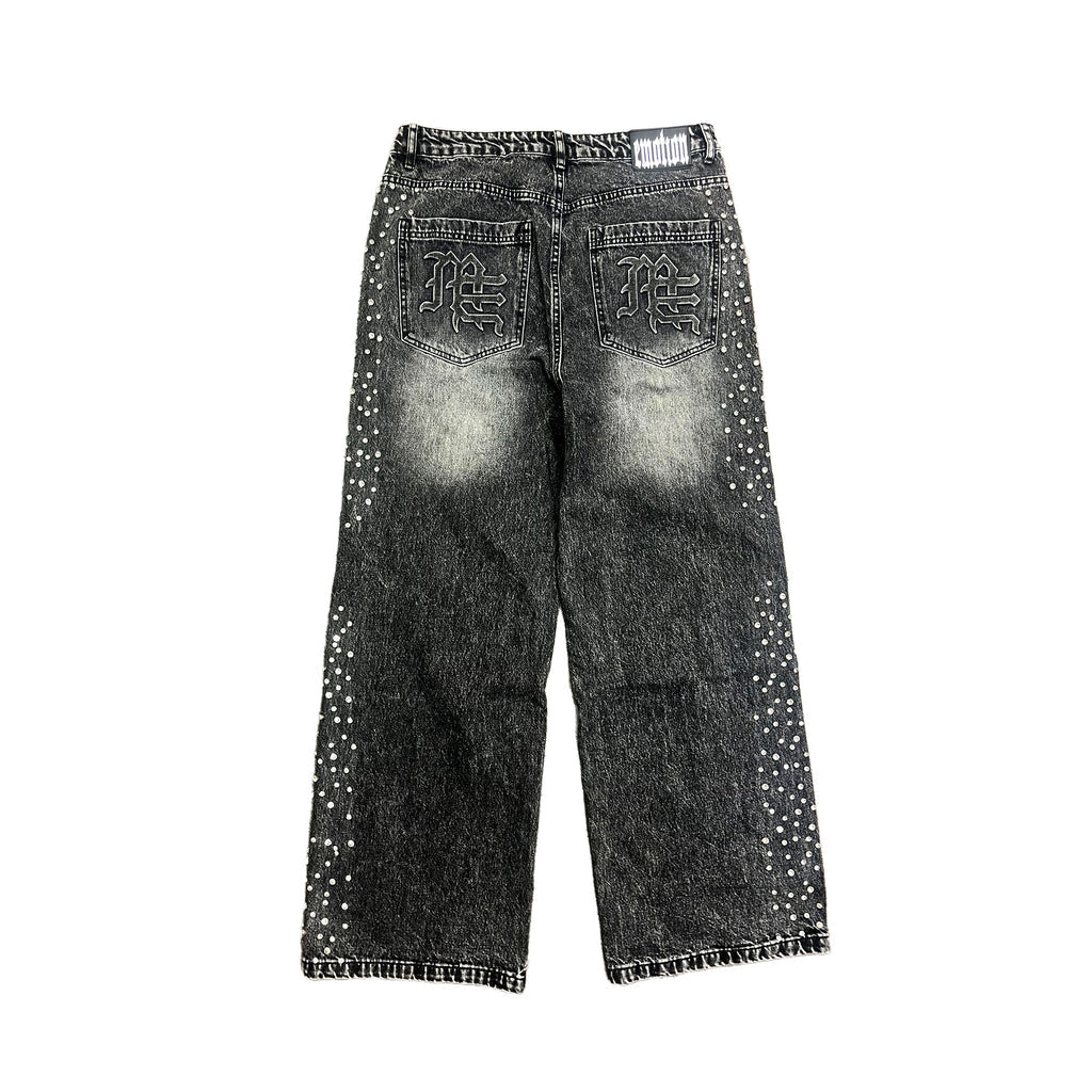 Jean Mixed Emotion Grey Stone Baggy