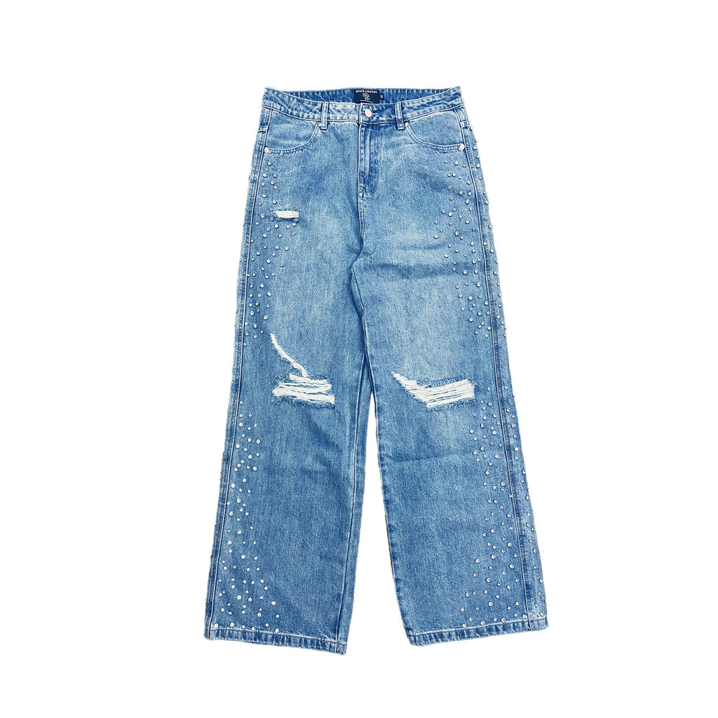 Jean Mixed Emotion Blue Stone Baggy