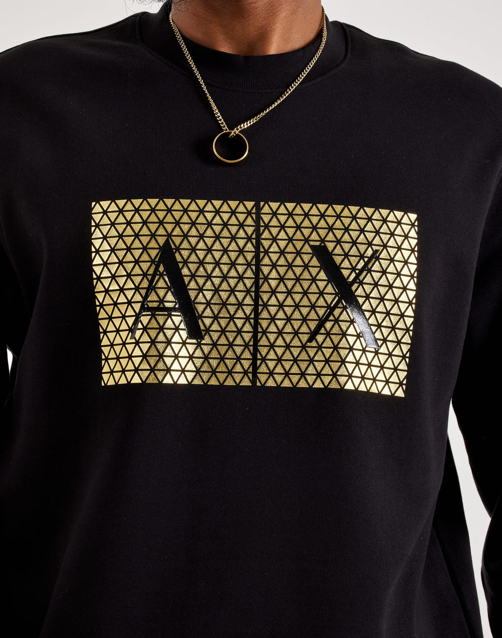Buzo Armani Exchange Logo Dorado