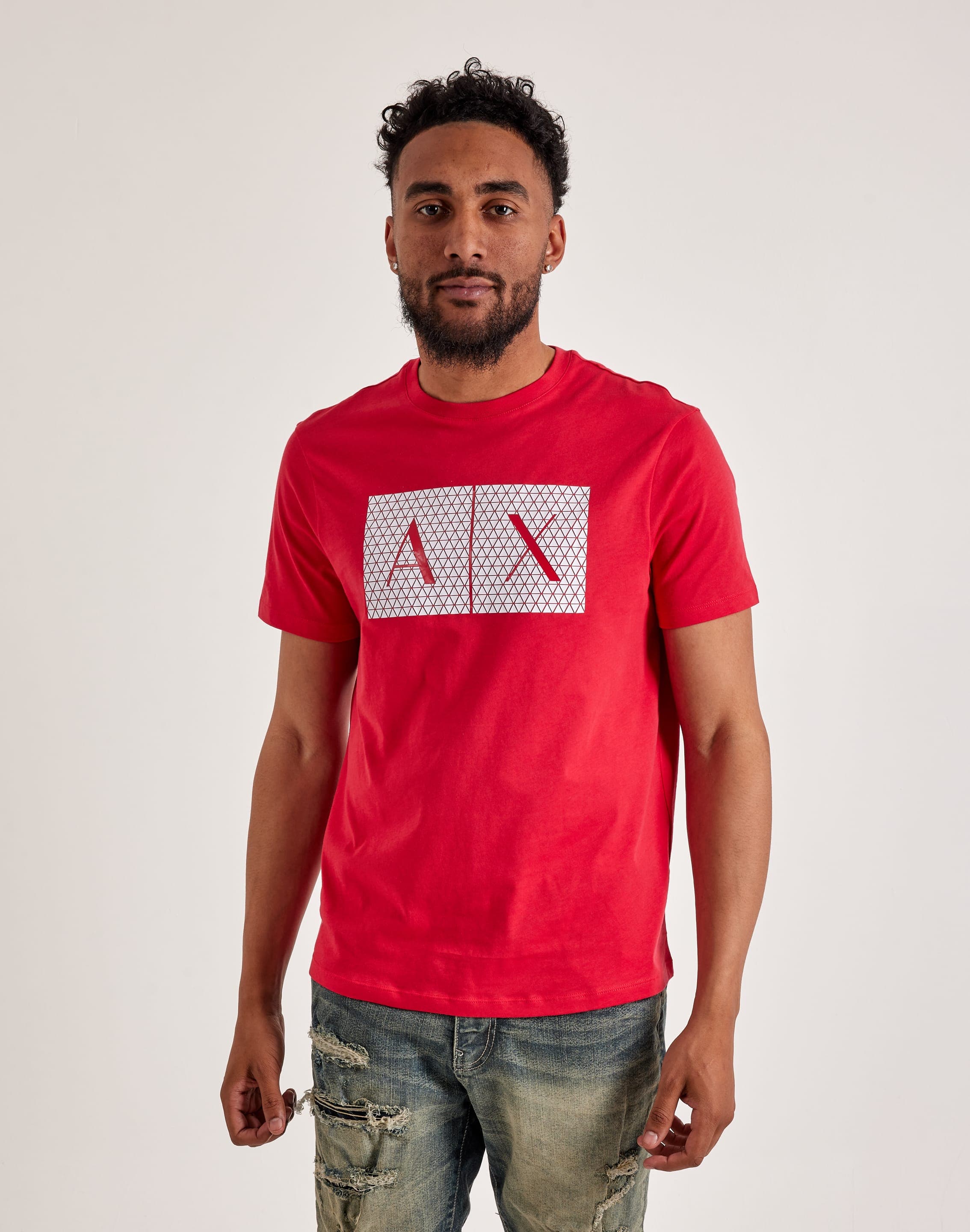 Remera Armani Exchangue roja