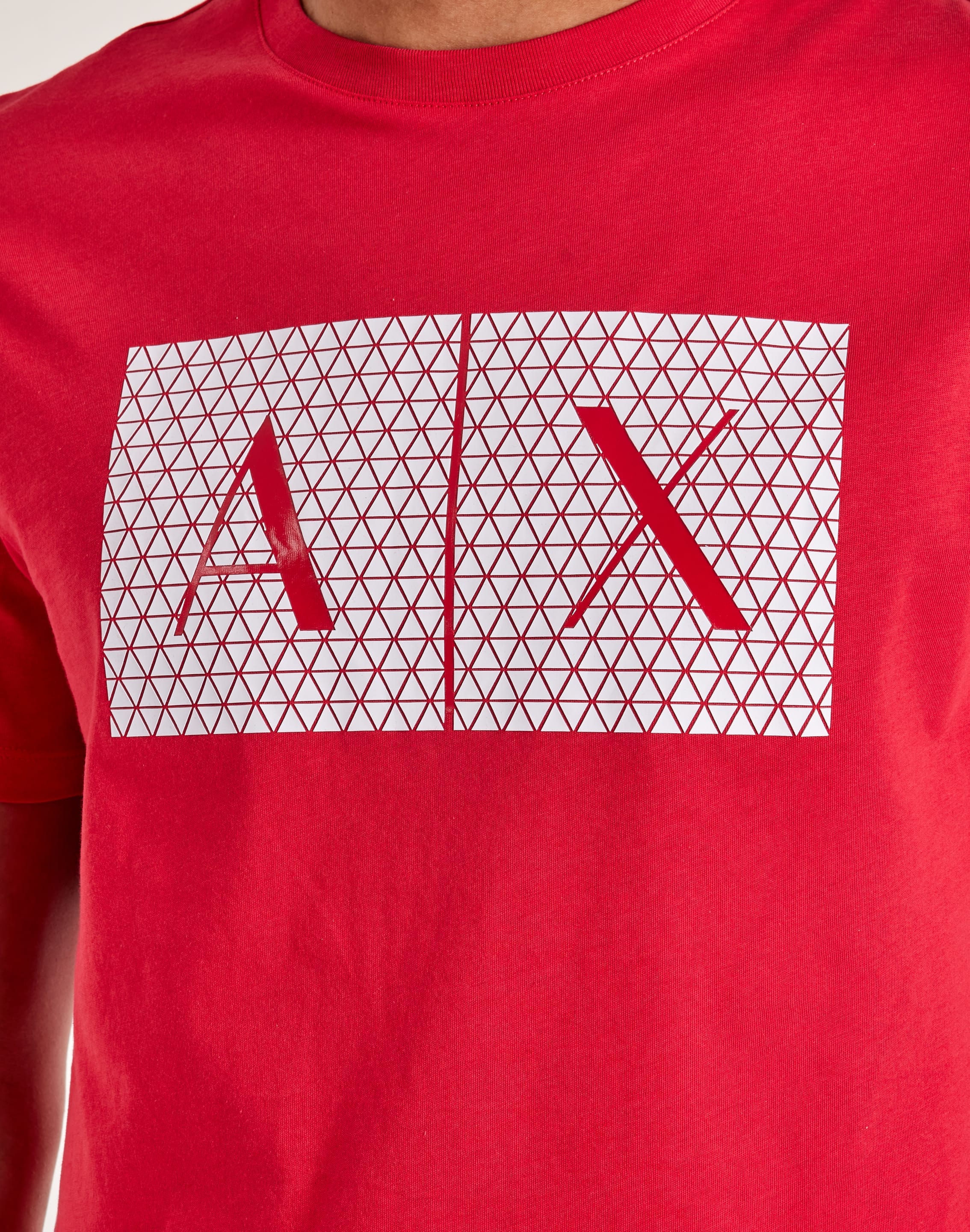 Remera Armani Exchangue roja