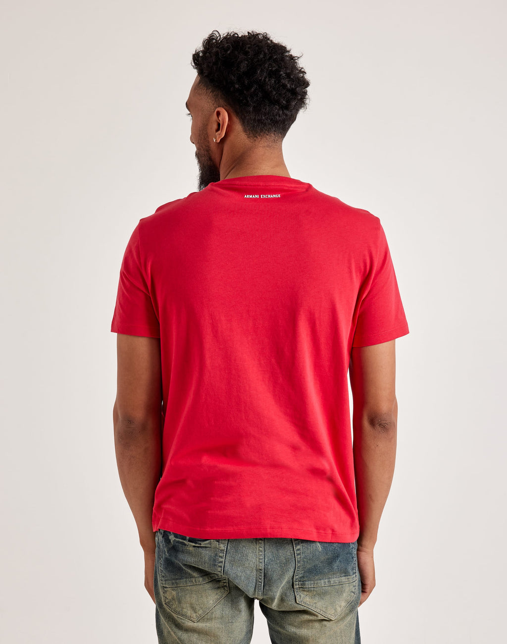 Remera Armani Exchangue roja